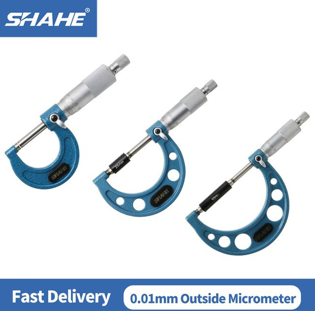 SHAHE Mikrometer-Messschieber für präzise Außenmessungen mit 0,01 mm Genauigkeit - Bild 1