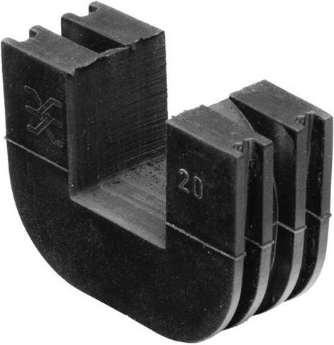 Weidmüller DG CABTITE 20X20 PT6 Dichtungseinsatz aus Kunststoff in Schwarz, 10 Stück - Bild 1