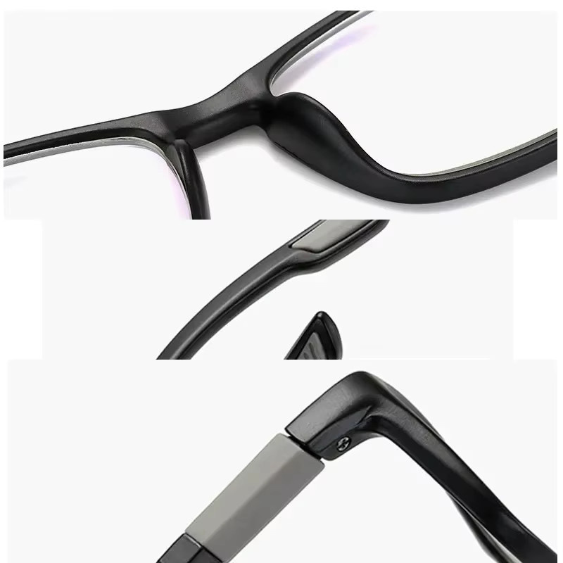 MOYOKA Lesebrille, rechteckig, TR90, Unisex, transparent - Bild 3