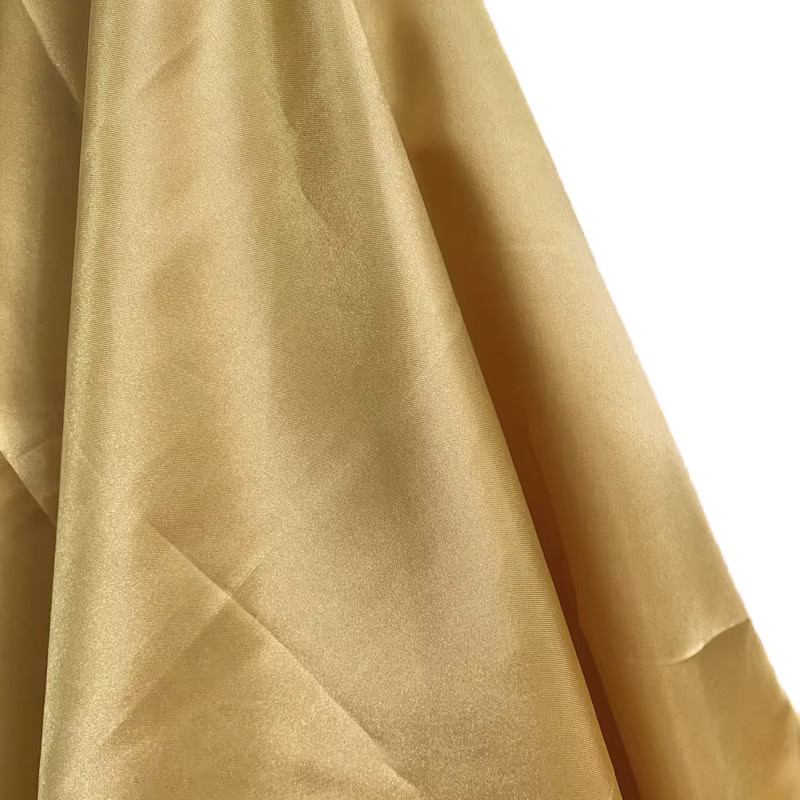 Texmark Satin Stoff in Gold zum Nähen - Bild 2