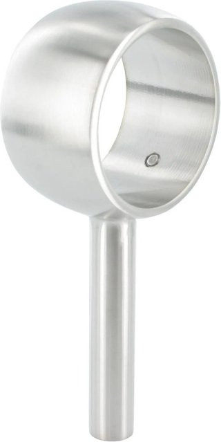 FeNau Handlaufhalterring für Rundrohr Ø 42,4 mm mit Steckstück aus Edelstahl in Silber gebürstet - Bild 1