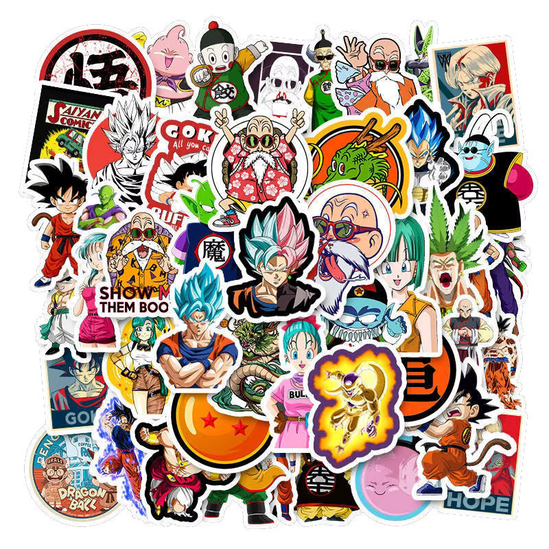 Bandai Dragon Ball Cartoon Anime Graffiti-Aufkleber, 50 Stück, Bunt / Mehrfarbig - Bild 2