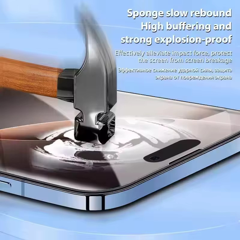 4er-Set Arvin Hydrogel-Schutzfolie für iPhone 11 bis iPhone 17 Pro Max, transparent - Bild 3