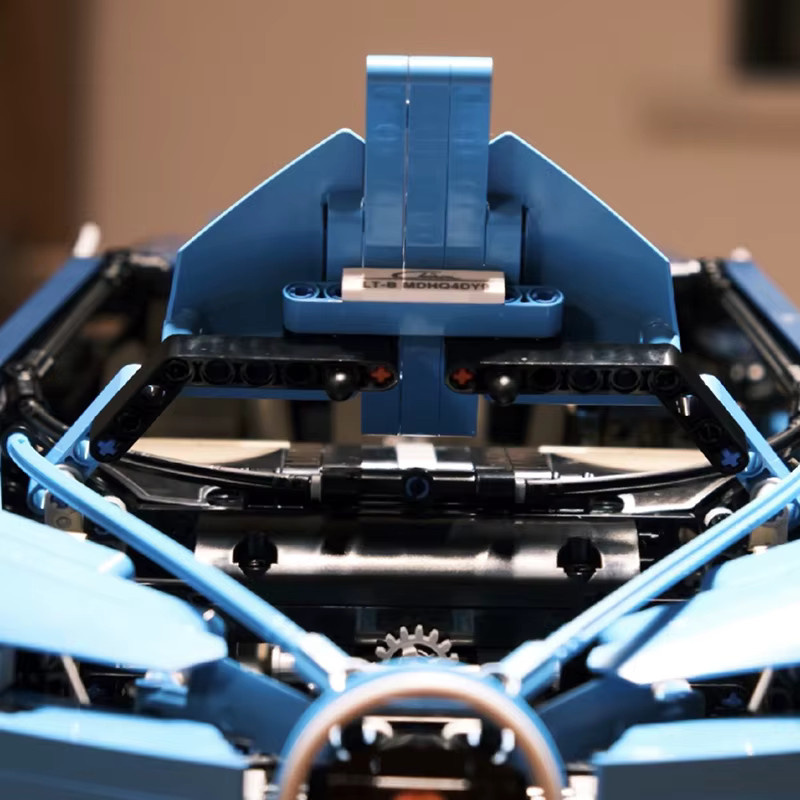 WSUEL Blaues Sportrennwagen-Bausteinset, Konstruktionsmodell, 3599 Teile, ab 14 Jahre - Bild 4