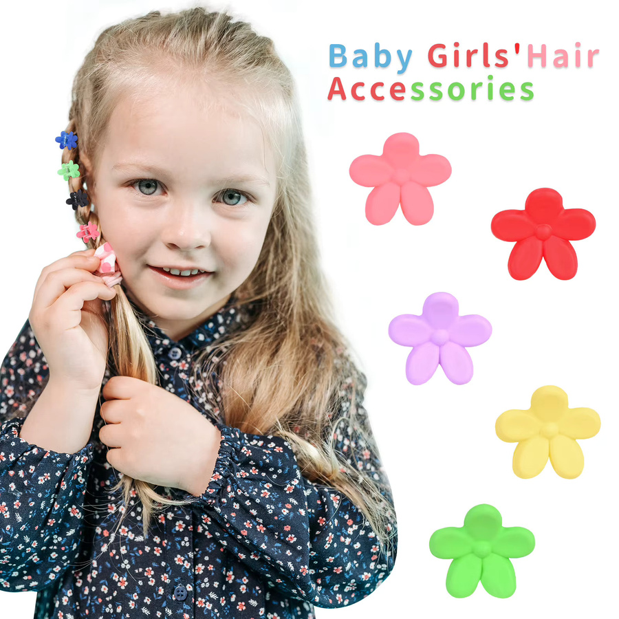KIDS BOWS Haarspangen, Bunte Blumen, Kinder - Bild 3