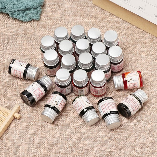 24 Farben Kalligraphie Glitzer-Tinte für Füllfederhalter im Set, Multicolour, 5 ml pro Flasche - Bild 1