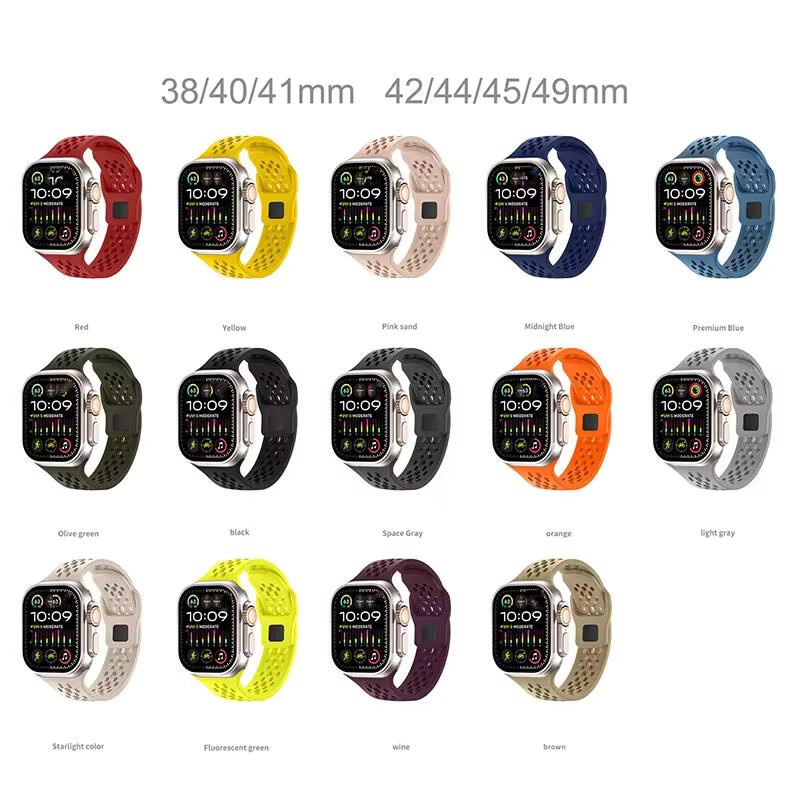 Uhrenarmband Silikon, Bunt, Unisex - Bild 5