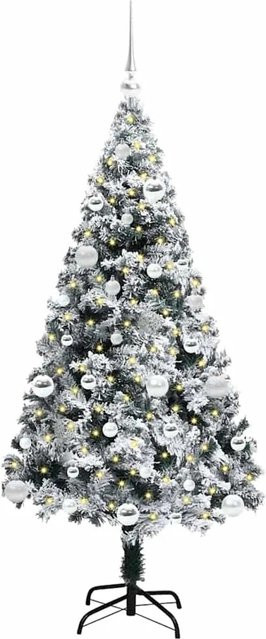 vidaXL Künstlicher Weihnachtsbaum mit 150 LEDs in Grün, konische Tischdekoration, Höhe: 95 cm - Bild 1