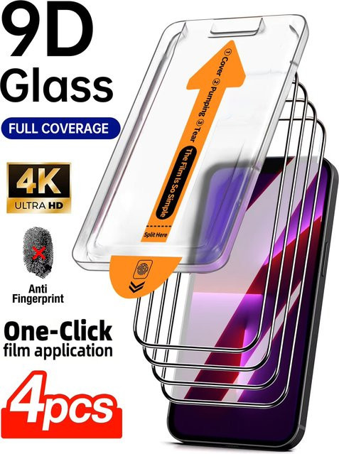4er-Set gehärtetes Glas Display Schutzfolie für Xiaomi Poco F7 Pro M7 5G X7 Pro F6 Pro F6 M6 Pro X6 Pro F5 Pro X4 Pro M4 Pro X3 NFC transparent - Bild 1