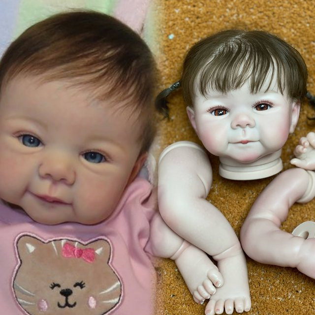 Mu Ettas Reborn Juliette Bebe Reborn Puppenbausätze, 18 Zoll, Bunt/Mehrfarbig - Bild 1