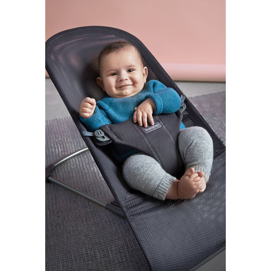 BabyBjörn Babywippe Bliss Mesh in Grau - Bild 2