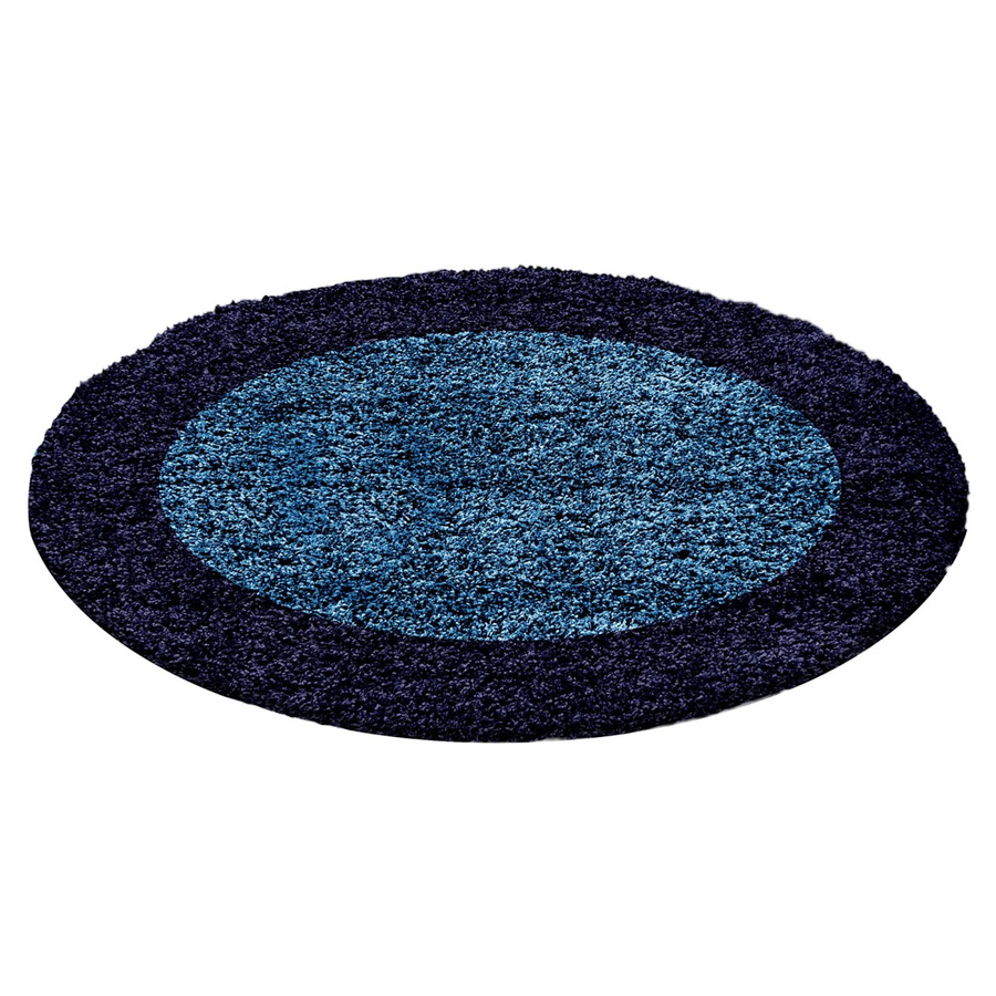 Ayyildiz Hochflorteppich Life 1503 Rund in Marineblau Durchmesser: 120 cm - Bild 2