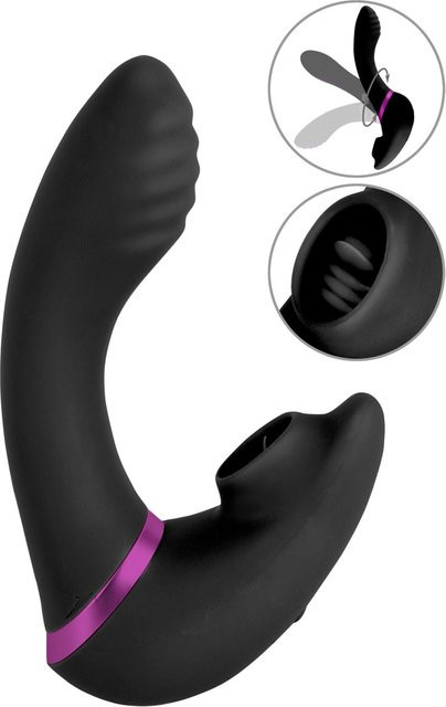 be Sassy Vibrator be Lickable mit Vibro-Zunge in Schwarz - Bild 1