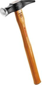 Facom Ausbeulhammer mit runder Schlagfläche aus Stahl und Holzgriff in Braun, Durchmesser der Schlagfläche: 32 mm - Bild 1