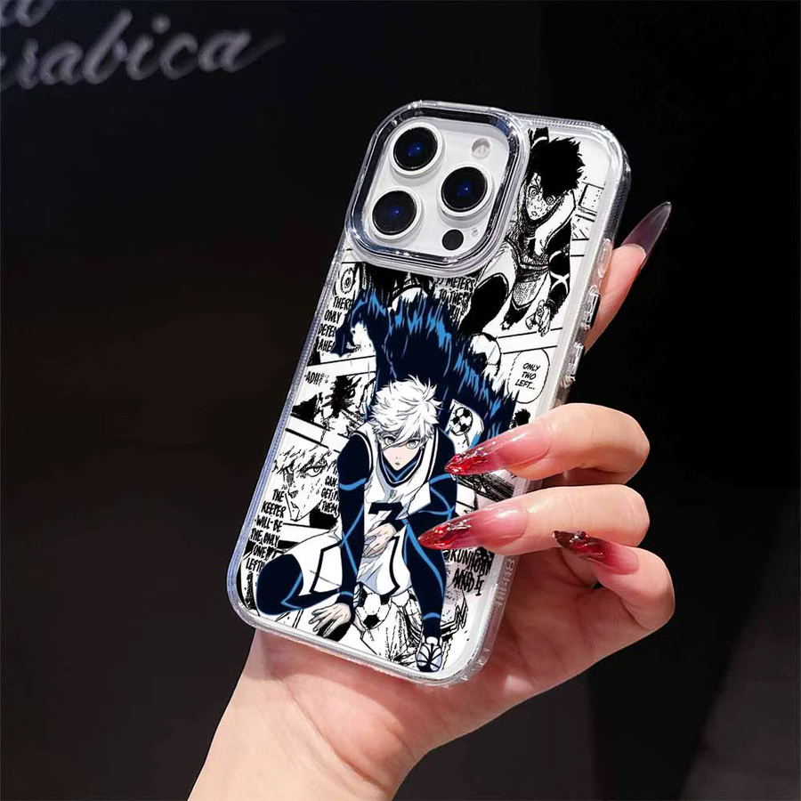 COOL B-BLUE LOCKS S-Seishiro Nagi Handyhülle für Apple iPhone 17 AIR 16E 15 14 13 12 11 Pro Max Plus Transparente Weiche Schutzhülle - Bild 1