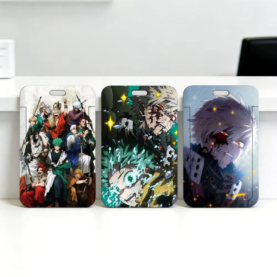 My Hero Academia MHA Anime Ausweishalter mit Schiebeabdeckung aus Kunststoff in Multicolour - Bild 2