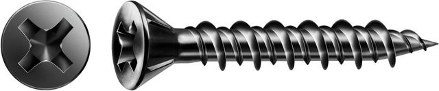 Spax Gix Typ C Senkkopfschrauben Phillips Metall Blued 200 Stück Durchmesser: 3,9 mm, Länge: 25 mm - Bild 1