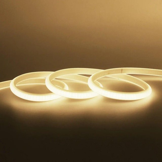Rybakov Home Lighting LED Neon COB Streifen Licht 220V in Weiß, wasserdichter Silikon Schlauch mit Schalter, 20m Länge - Bild 1
