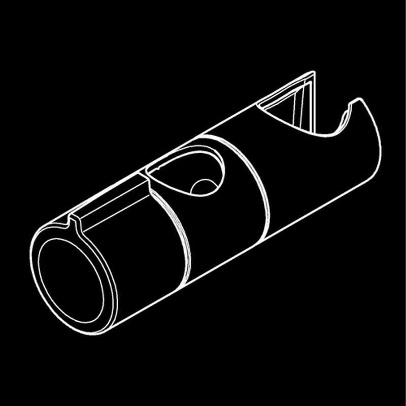 GROHE Gleitelement Vitalio Universal in Chrom, Silberfarben, B/T/H: 85,0 x 12,5 x 7,0 cm - Bild 2