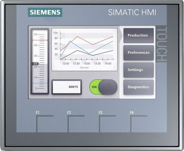 Siemens Digitales und Analoges I/O Modul mit Ethernet/LAN in Grau - Bild 1
