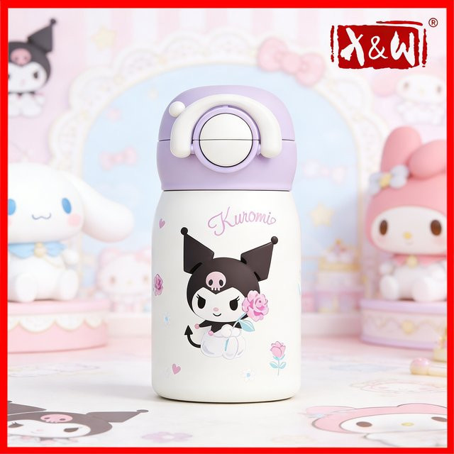 X&W Sanrio-Serie Mini-Isolierbecher aus Edelstahl 316 mit Tragering, 220 ml - Bild 1