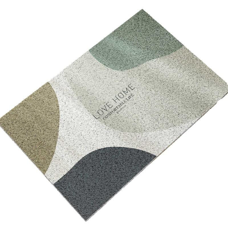 Wasserdichte Badezimmer Fußmatte von Yiran Furniture, rutschfeste Seidenbodenmatte für Toilette und Eingangsbereich, B/B/H: 60 x 40 cm - Bild 2