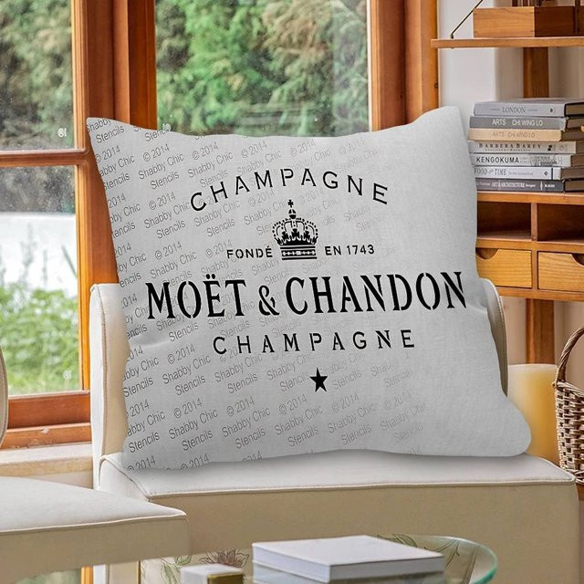 Kissenbezug Alice Pillow in Beige und Weiß, quadratisch, B/H: 45,72 x 45,72 cm - Bild 1