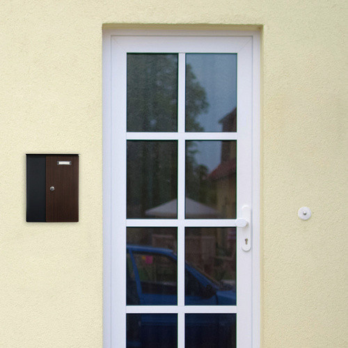 Rottner Briefkasten Kensington aus Stahl in Anthrazit und Schwarz, B: 29,5 cm, H: 35,7 cm - Bild 3