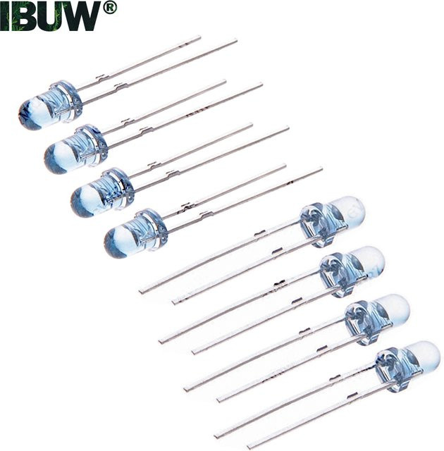 Infrarot-IR-LED-Diode für DIY-Elektronik in Durchsteckmontage, transparent, Durchmesser: 3 mm oder 5 mm - Bild 1