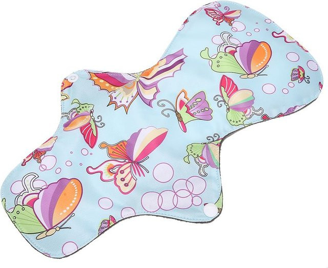 Waschbare Menstruationsbinde aus Bambuskohlefaser, weiß, Damen, 33 cm - Bild 1