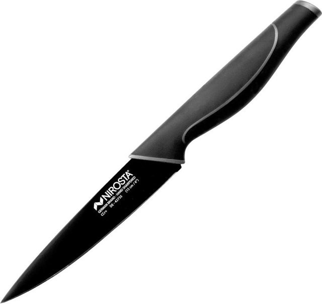 Nirosta Universalmesser Wave Utility Knife aus Edelstahl in Schwarz-Grau mit 15 cm Klinge - Bild 1