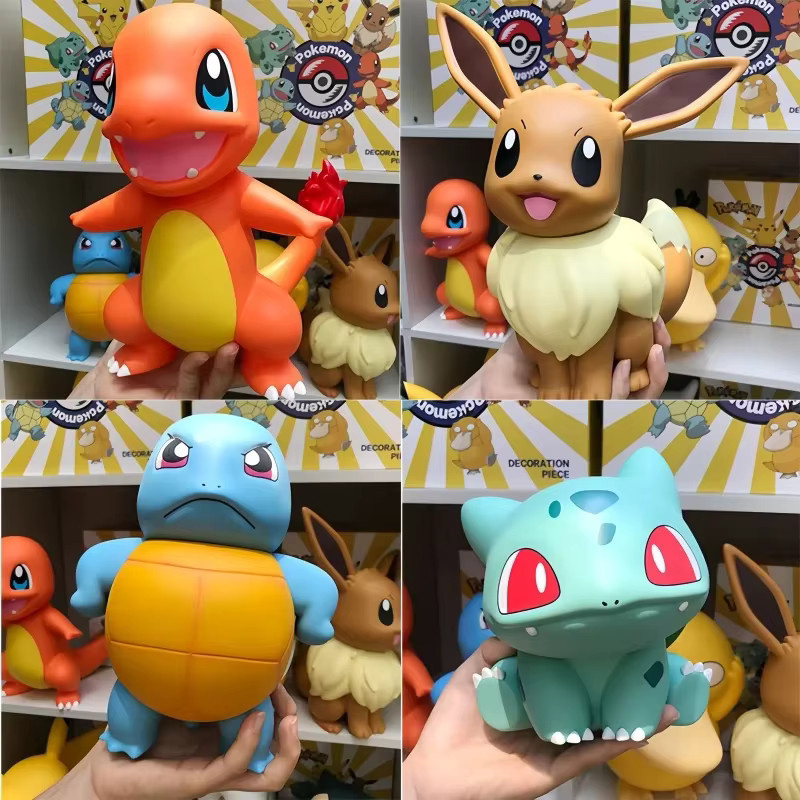 Bandai Pokémon Squirtle, Pikachu, Charmander, Eevee, Sammlerfigur - Bild 2