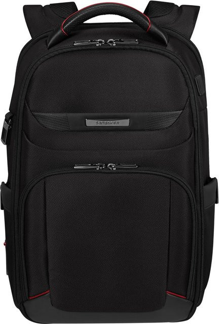 Samsonite Pro-DLX 6 Rucksack für 14,1 Zoll in Schwarz mit USB-A und USB-C Anschlüssen - Bild 1