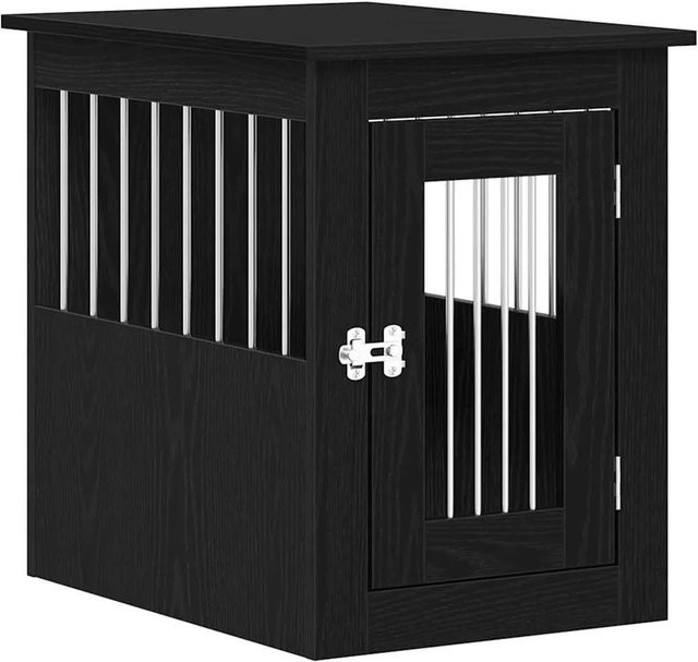 vidaXL Hundebox-Möbel aus Holzwerkstoff in Schwarzer Eiche, B/T/H: 45 x 62 x 59 cm - Bild 1