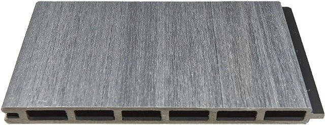 T&J Elze-Serie WPC-Steckzaunsystem Grau, Breite: 30 cm, Tiefe: 2 cm, Höhe: 179 cm - Bild 1