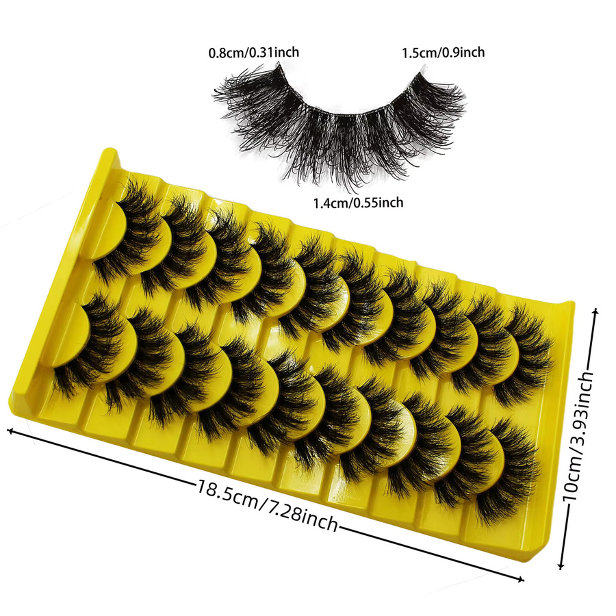 JIEFUXIN Künstliche Wimpern, 30 Paar, Unisex - Bild 4
