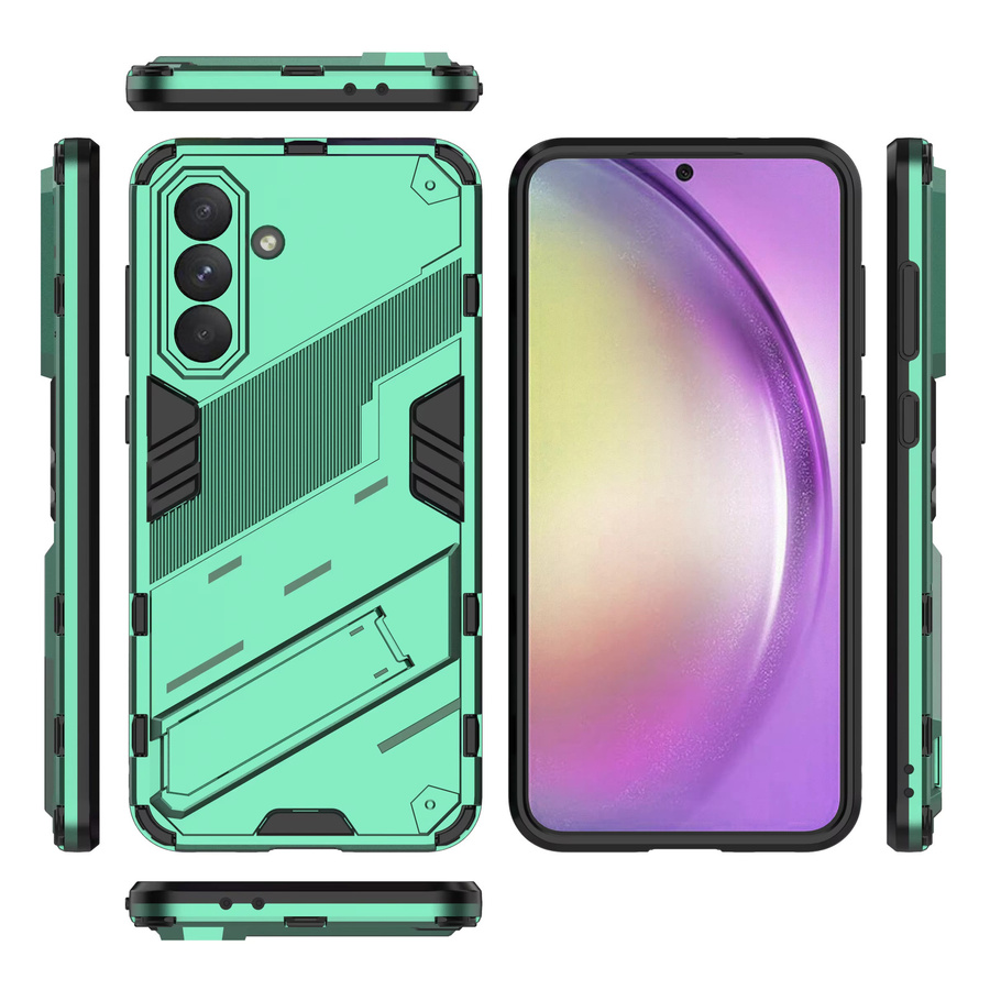Cyber Magnetische Handyhülle mit Ständerhalterung für Samsung S26 Ultra S25 Plus S24 S23 A16 A17 A07 in Blau - Bild 3