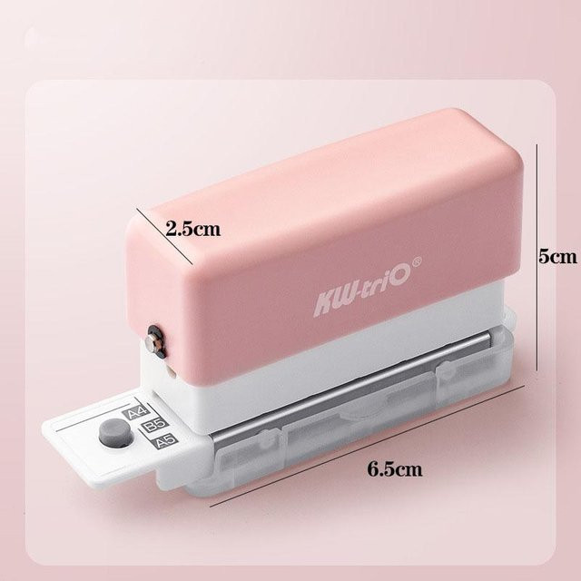 MTMA Mini 6-Loch-Stanzmaschine für DIY-Buchbinden und Planer in Rosa - Bild 1