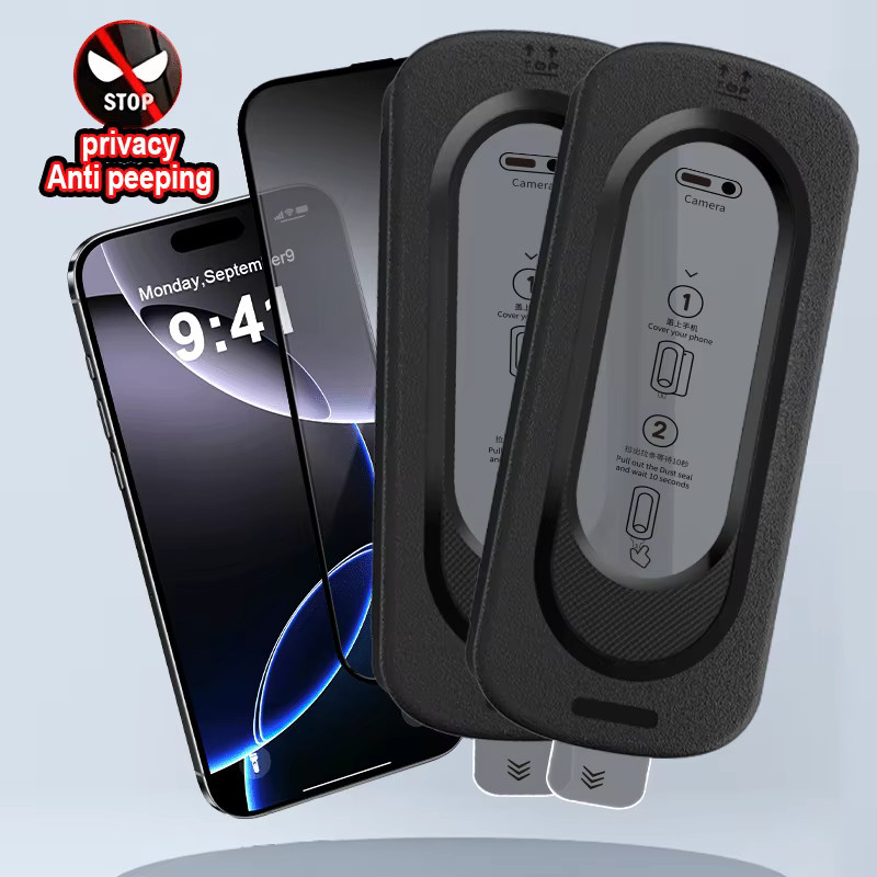 Basix 2er Pack Displayschutzfolie aus gehärtetem Glas für iPhone 17 ProMax, 16, 15, 14, 13 mit Anti-Fingerabdruck-Schutz und einfacher Ein-Klick-Installation - Bild 6