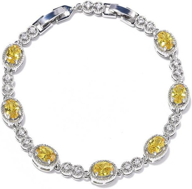 Caibao Armband, Gelber Kristall, Zirkon, Damen - Bild 1