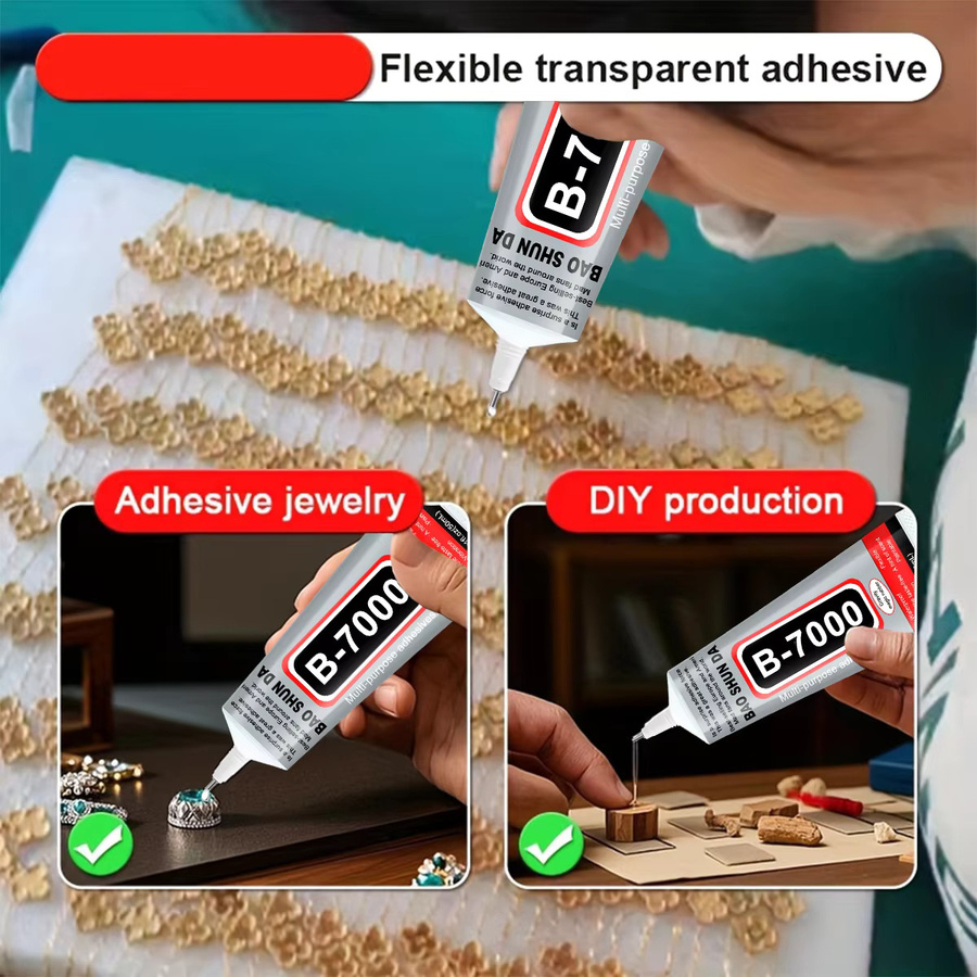 B7000 Epoxidharz Reparaturkleber für Handy Touchscreen und Handwerk in Transparent mit feiner Nadel - Bild 5
