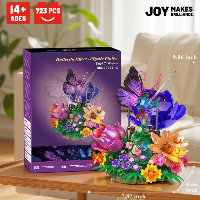 JAKI Schmetterlings-Bausatz mit Licht, Bausteine-Set, ab 14 Jahren - Bild 1