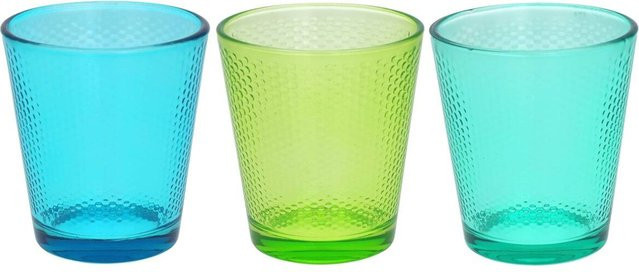 TOGNANA Trinkgläserset Golf Summer in Hellblau und Grün aus Glas - Bild 1