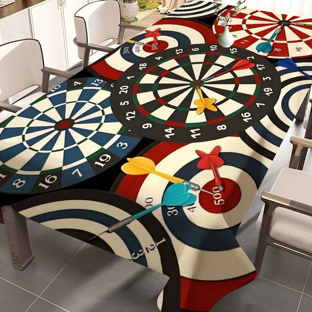 Wasserdichte Tischdecke JINGYUE Pet für Party und Weihnachten, rechteckig, Mehrfarbig, B/T: 140 x 90 cm - Bild 1