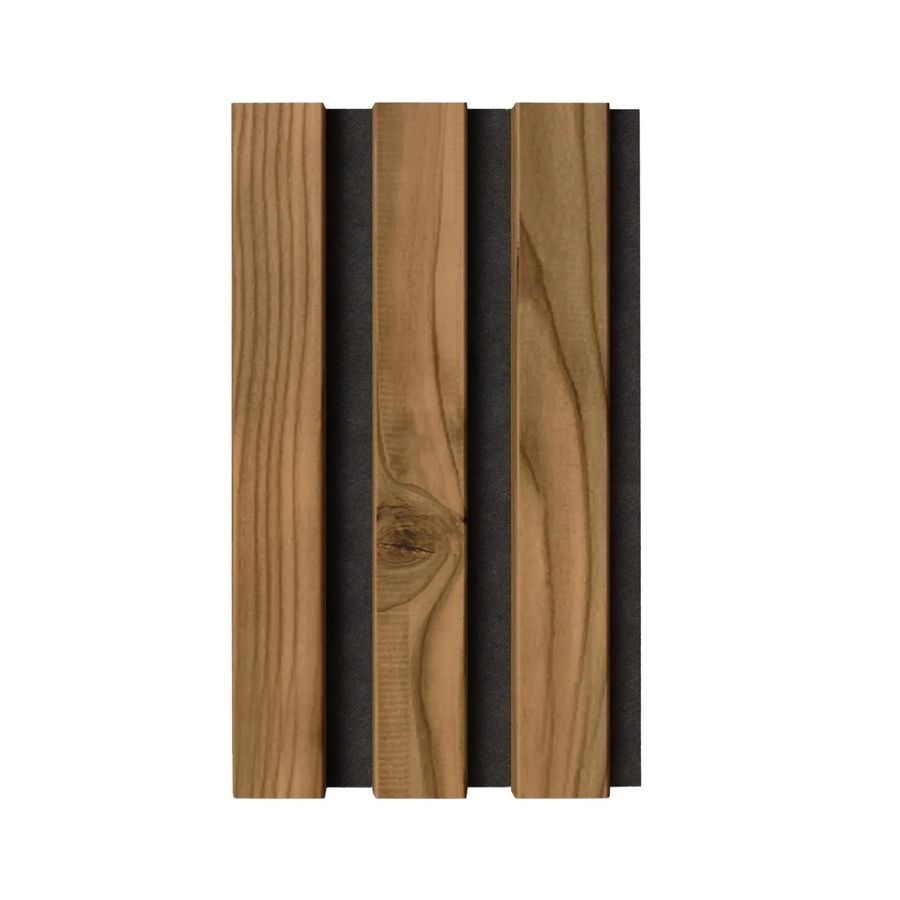 Denpanels Musterpaneel Nordic Outdoor Design aus Thermoholz und Filz in Braun und Schwarz, B: 29,5 cm, H: 18,3 cm - Bild 2