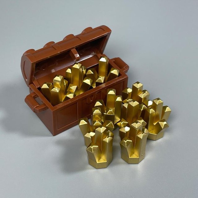 Yiran toy Stadt Tresor Münze Diamant Gold Silber, Bausteine Zubehör, ab 6 Jahren - Bild 1