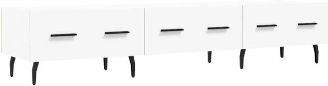 vidaXL TV-Schrank Weiß aus Holzwerkstoff und Eisen, B/T/H: 150 x 36 x 30 cm - Bild 1