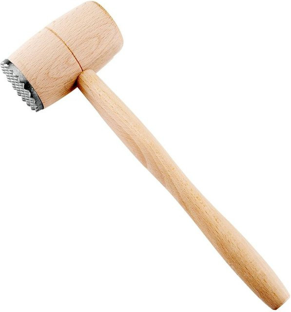 Metaltex Fleischhammer aus Holz und Metall in Braun und Beige, B/H/L: 5,7 x 34 x 9,5 cm - Bild 1