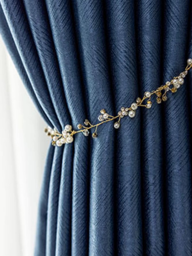 CENTURyMiG Vorhang in Blau, blickdicht und thermoisolierend, modern aus Polyester - Bild 3