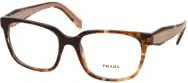 Prada PR 17ZV Korrektionsbrille, Quadratisch, Kunststoff, Braun, Damen - Bild 1
